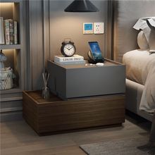 免安装2023新款卧室创意组合收纳储物柜 现代简约床头柜轻奢风