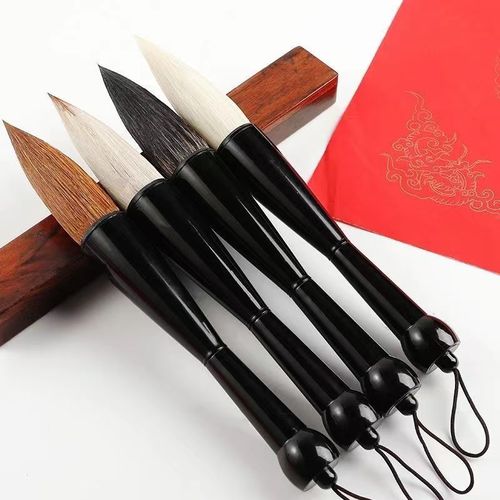 Extra large brush, wolf hair, sheep hair and hair brush, large grasping brush, large handle writing large characters, traditional Chinese painting, calligraphy, couplets and spring couplets