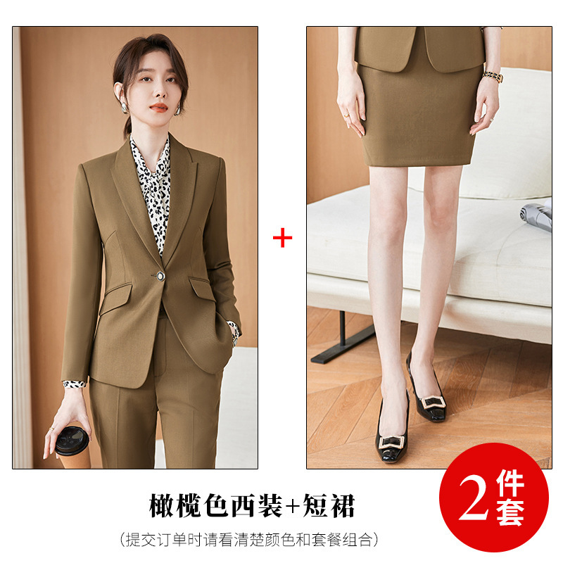 6261 olive suit +9281 skirt