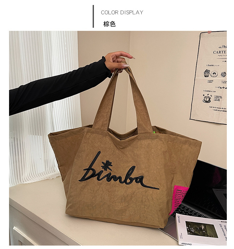 外贸爆款字母印花帆布包帆布袋单肩斜跨包环保大容量旅行包袋|undefined