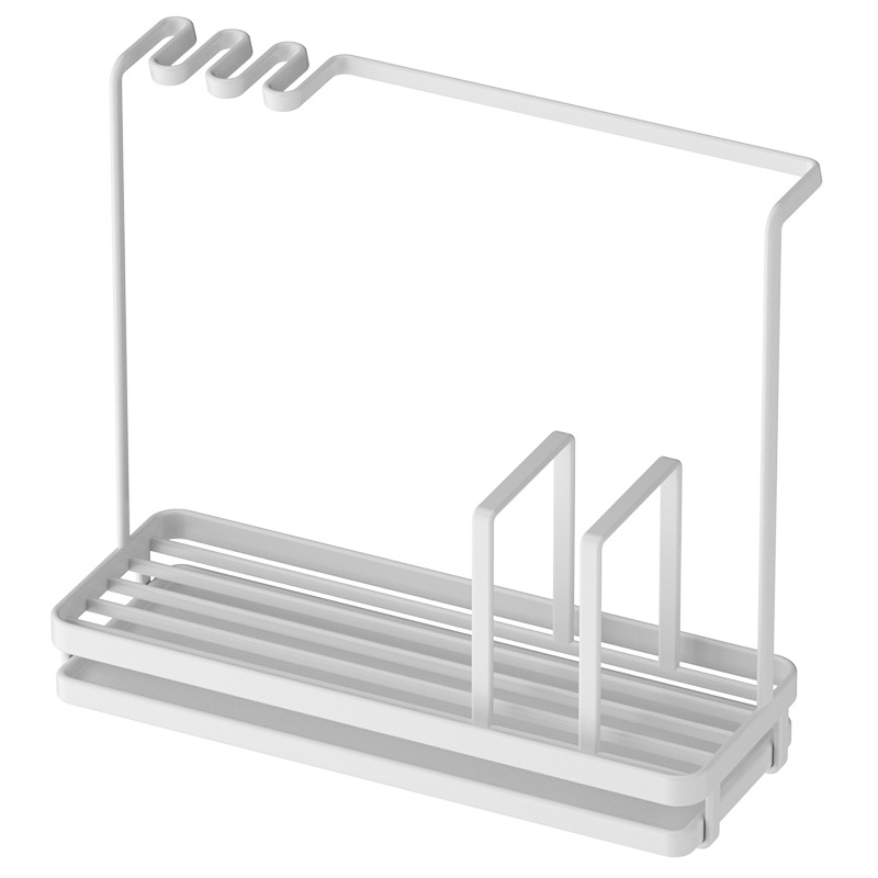 Amazon de estilo japonés estante de la cocina de almacenamiento de trapo Toalla de drenaje de rack estante de la cocina esponja estante de drenaje