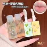 Шелковистый бальзам для губ, увлажняющий блеск для губ, прозрачный демисезонный комплект, помада, с эффектом пухлых губ