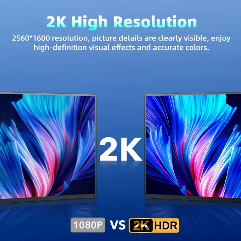 Портативный монитор 14,0 дюйма, ноутбук 2,5K расширение подэкран, HDMI, проекция экрана мобильного телефона/ps4/switch