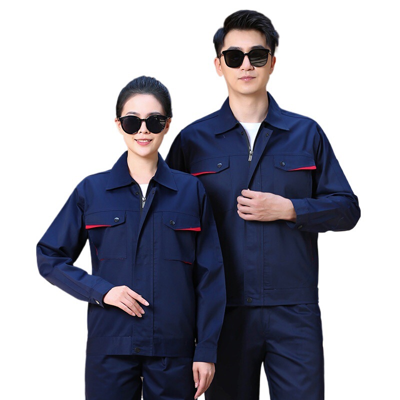 春秋工作服套装男耐磨耐脏工装长袖汽修服工厂车间机修劳保服上衣|undefined