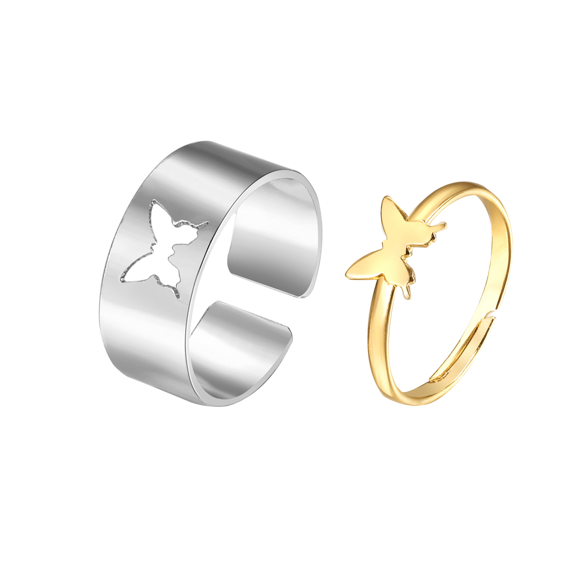 Fashion Heart Alloy Plating No Inlaid Couple display picture 4