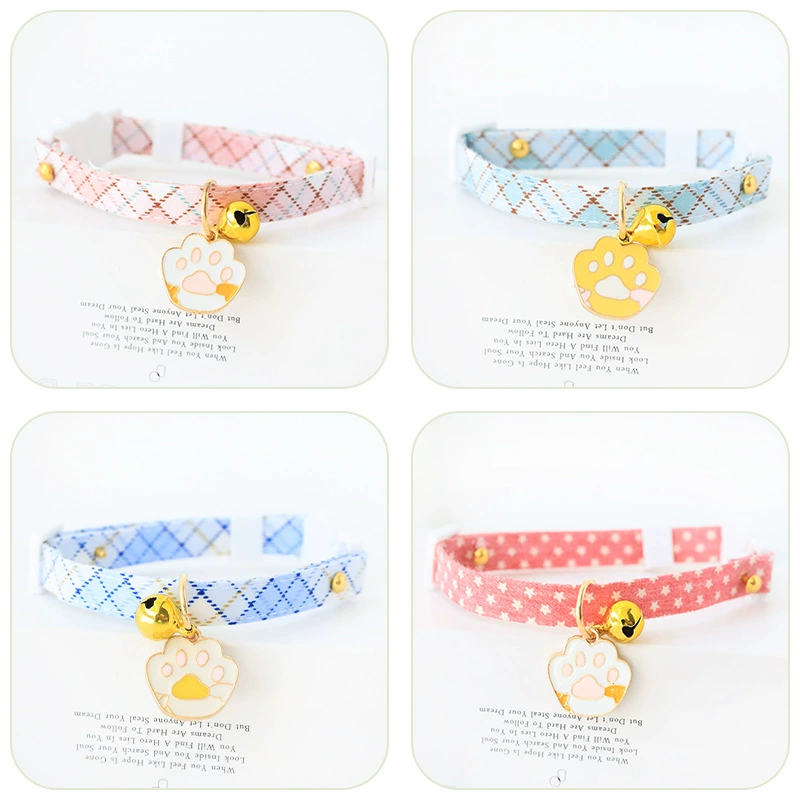 Специальный трансграничный ошейник для домашних животных Amazon котенок собака Белл безопасная пряжка Ожерелье Милые украшения девушка мультфильм