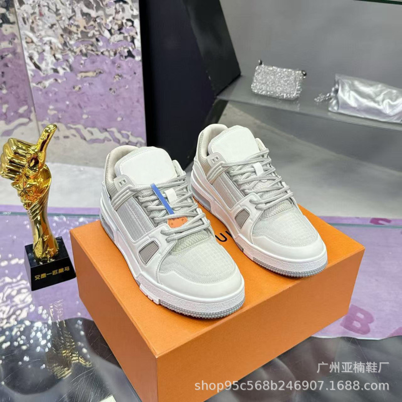 广州工厂直销Traienr运动板鞋女白水泥黑牛仔厚底休闲鞋男女同款|undefined