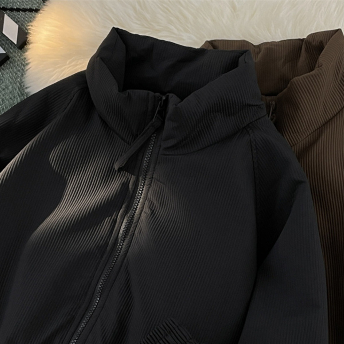 Primavera y otoño nueva moda juvenil simple color sólido ropa de abrigo de moda asiática estilo literario chaqueta de hombre ropa de abrigo