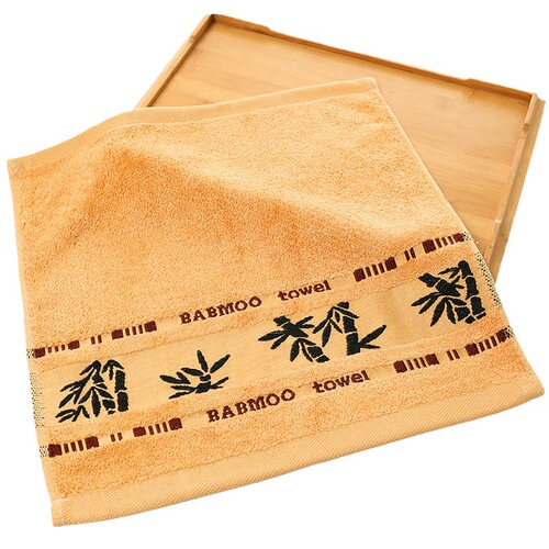 Specially supplied with bamboo fiber black ink bamboo square towel, broken square towel, soft water-absorbing kindergarten hand towel wholesale