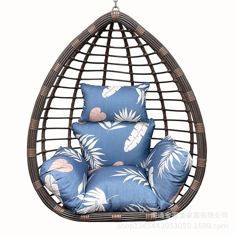 Al Aire Libre impermeable protector solar extraíble cesta estera columpio Nido de Pájaro silla cojín impermeable cesta