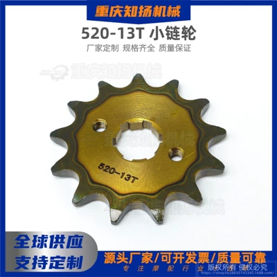 520-13t Small Sprocket Flywheel Chainring 20Crmnti Off-Road Motorcycle Gold Front Sprocket Engine Parts (Motorcycle transmission system parts)