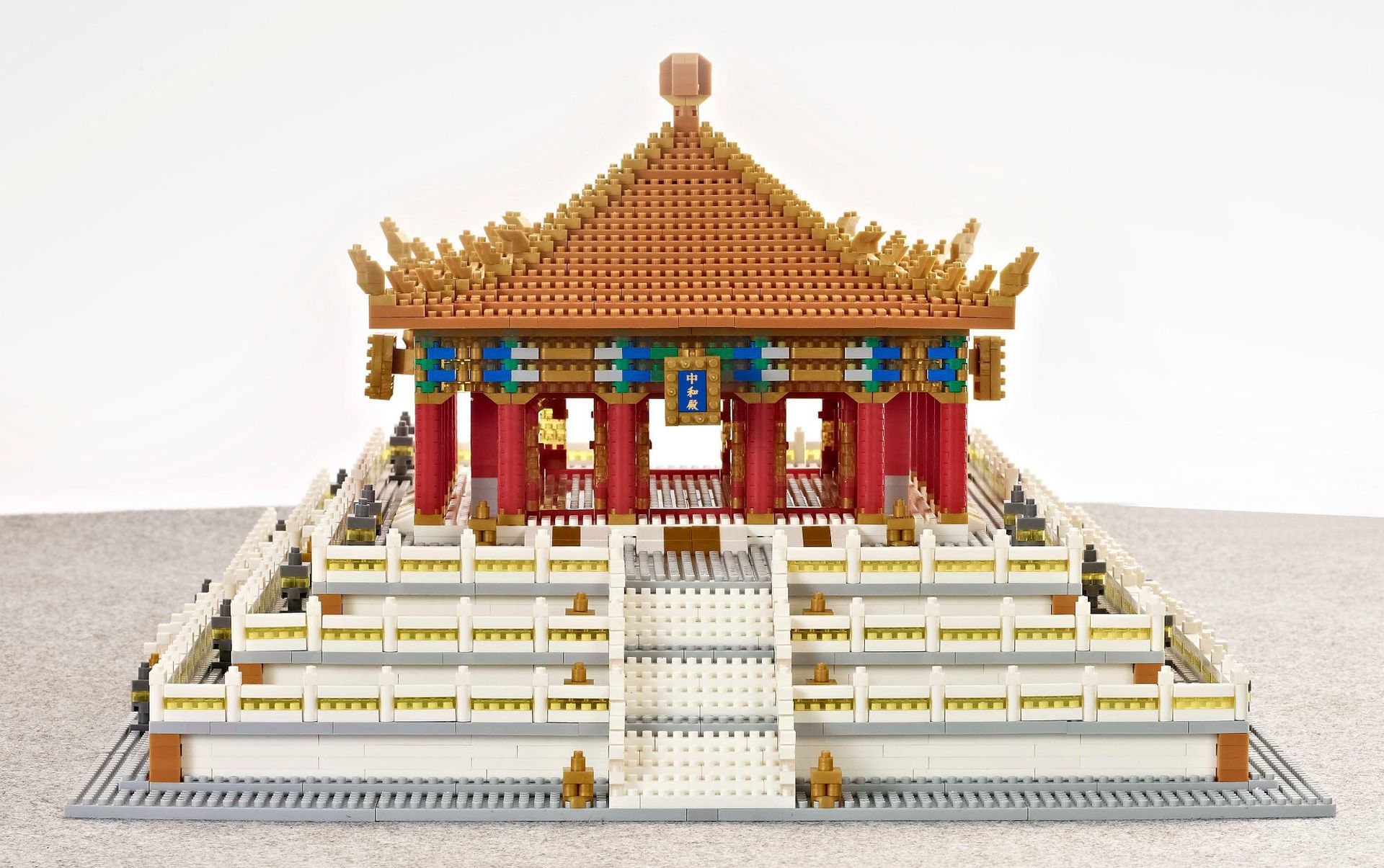 Weili YZ089 Ciudad Prohibida Zhonghe Hall micro-partícula ocio difícil bloques de construcción modelo