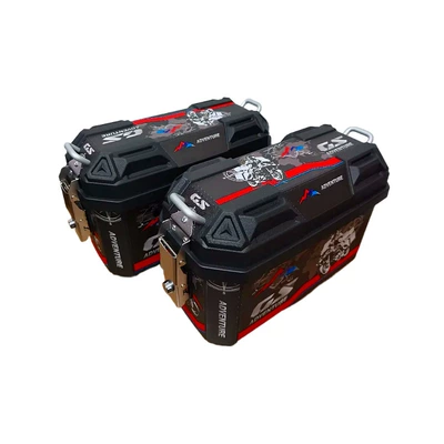 Electric car tail box – Waterproof, Thickened and Drop-Resistant - 25l-sticker-speed-motorcycle-tailstock-model-integrated-bracket