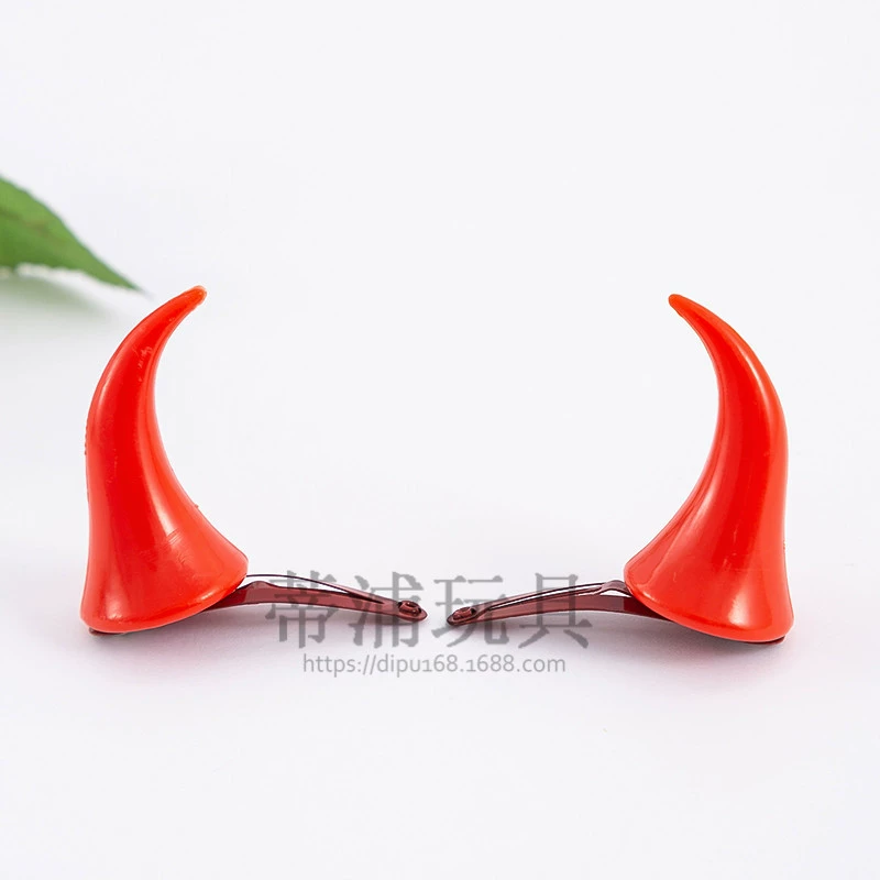 Red hairgrip, children's hair accessory, halloween, dress up