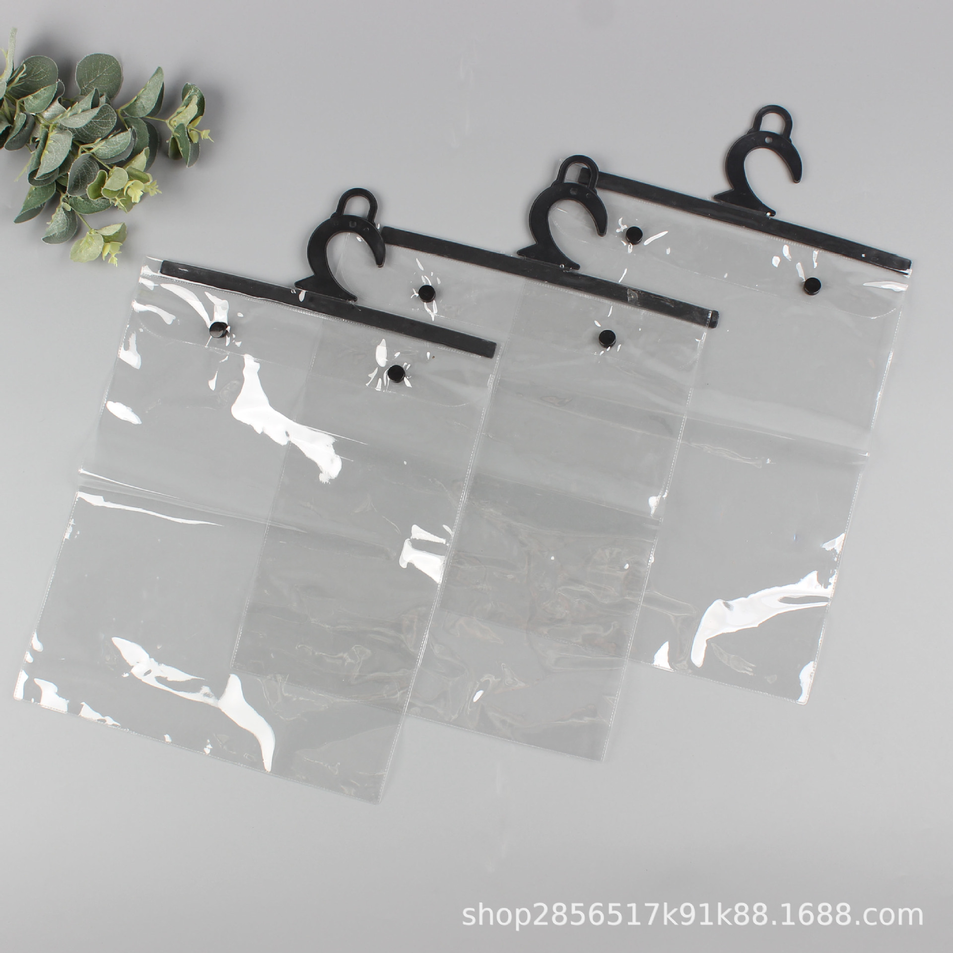 袋子透明 PVC袋子 黑色挂钩