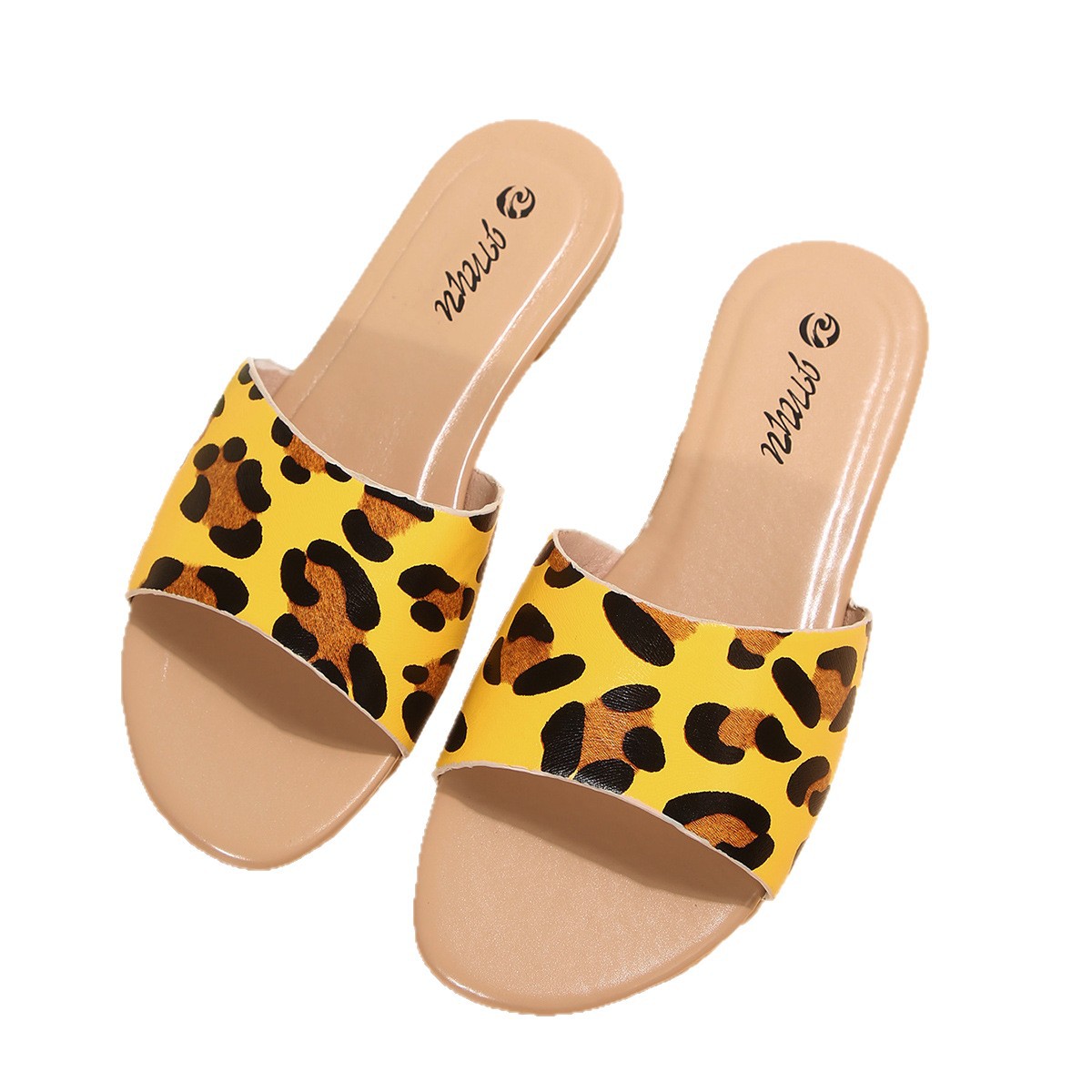 Zapatillas Planas Florales para Mujer de PU Transpirables para Uso Diario