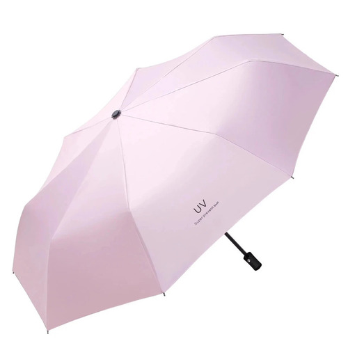 [Upgraded Automatic Model] Fully Automatic UV-Protective Black Coated Sun Umbrella—All-Weather Folding Umbrella for Advertising & Gifts