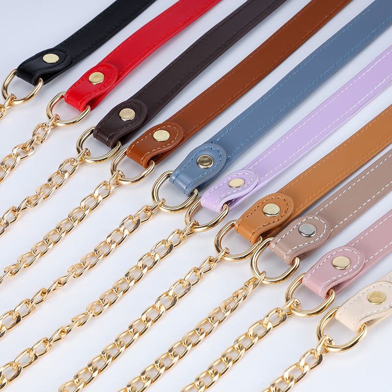 Wholesale bags and hardware accessories, PU leather DIY chain shoulder straps, bag shoulder straps, backpack straps, exquisite