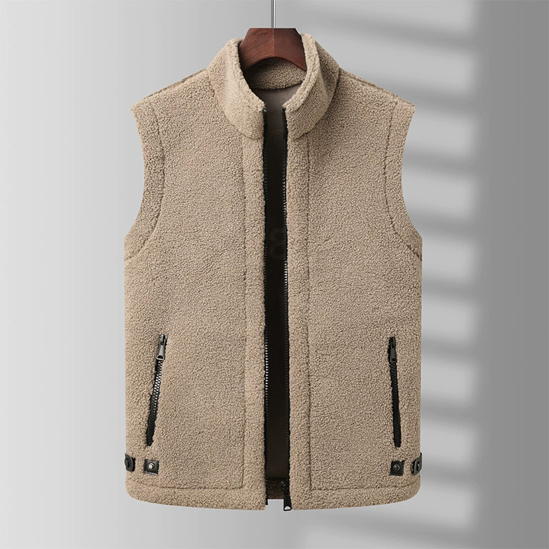 Fat Brother 2022 Мужской флисовый жилет больших размеров, двухсторонний жилет на флисовой подкладке с Свободным воротником