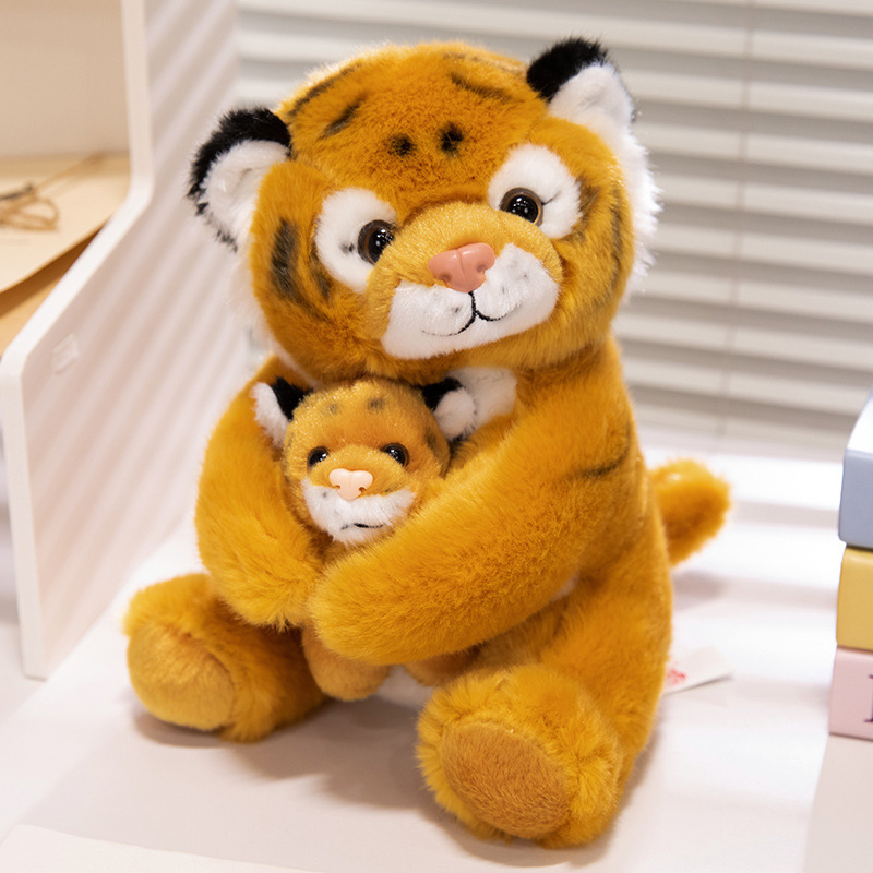 模擬タイガー人形ぬいぐるみかわいいシロクマ人形ホワイトタイガー布人形子供の誕生日プレゼント|undefined