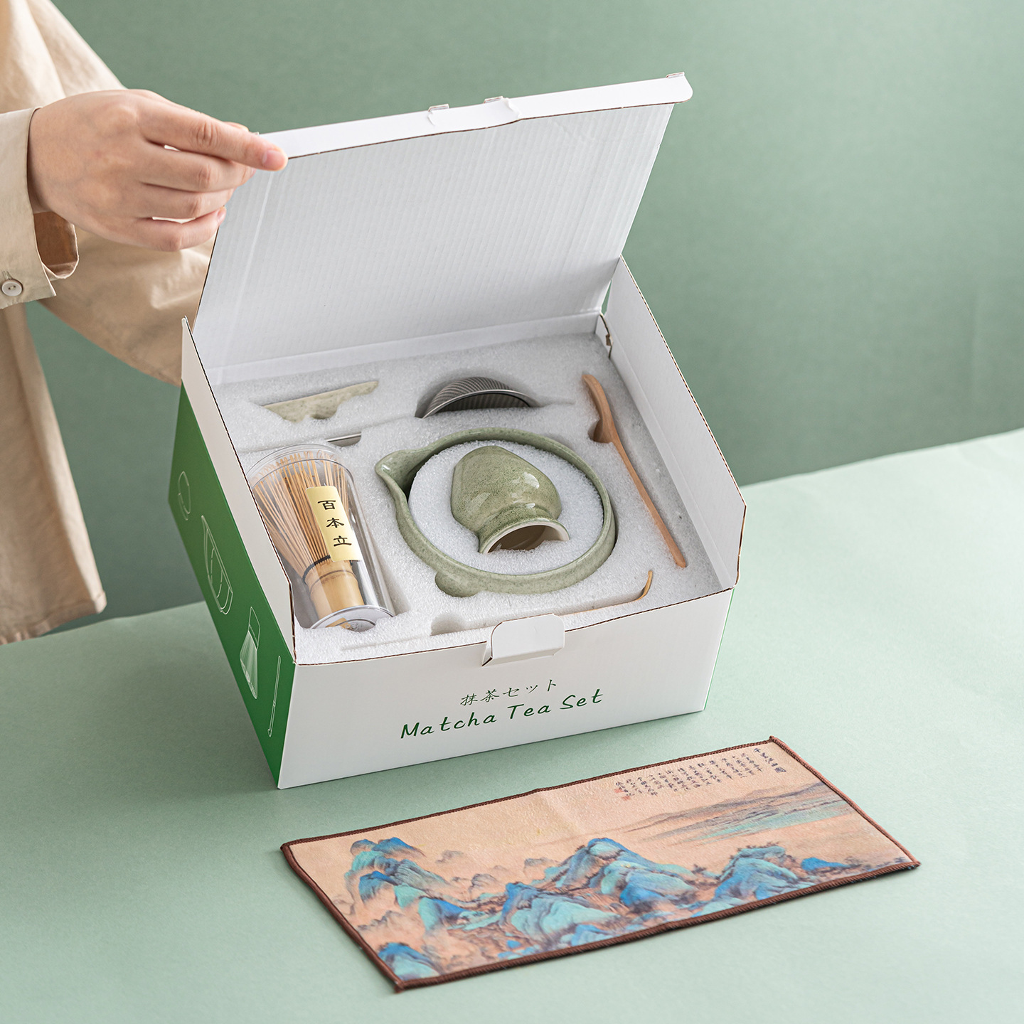 Matcha set set set matcha set de cuatro piezas set de ocho piezas Amazon pop pop japonés taza de té 100 tazas matcha set