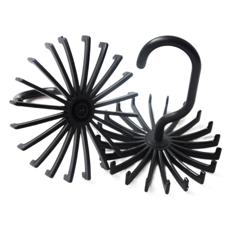 Especial para el comercio exterior de LAZADA Amazon nuevo plástico mini 360 grados giratorio 20-garra Tie Rack al por mayor