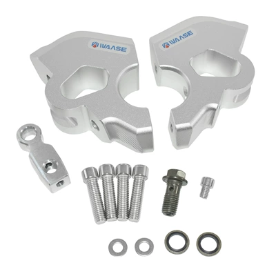Water Tank, Chassis, and Guard: Motorcycle cushion - handlebar-riser-and-extension-silver