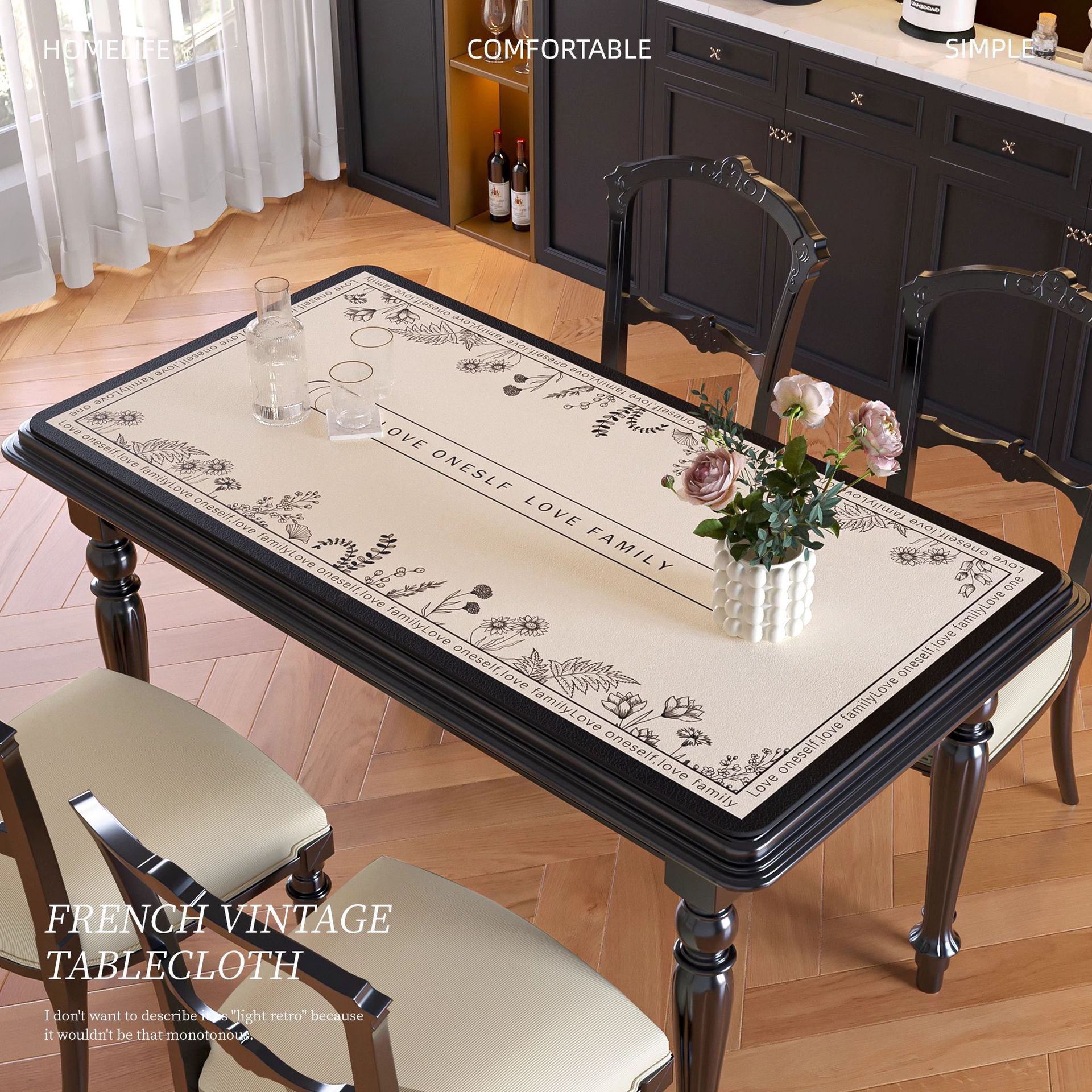 Francés retro lujoso lujoso 2025 nuevo cojín de mesa impermeable a prueba de aceite sin lavado a prueba de quemaduras de cuero toallas de mesa de estilo medieval