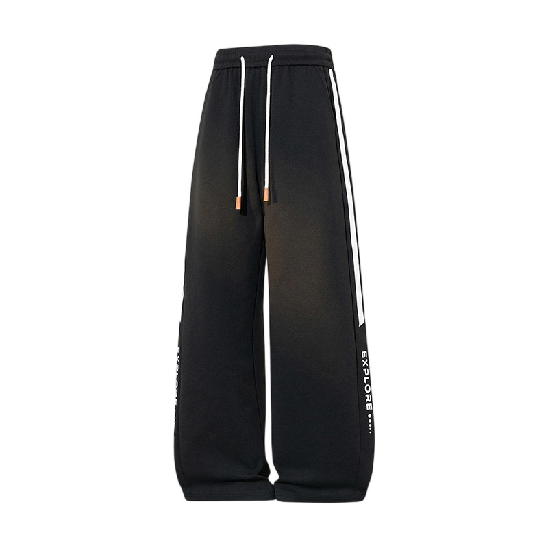 Marca de moda de otoño pantalones de impresión para hombres pantalones casuales para hombres, pantalones de primavera y otoño holgados para el aire libre