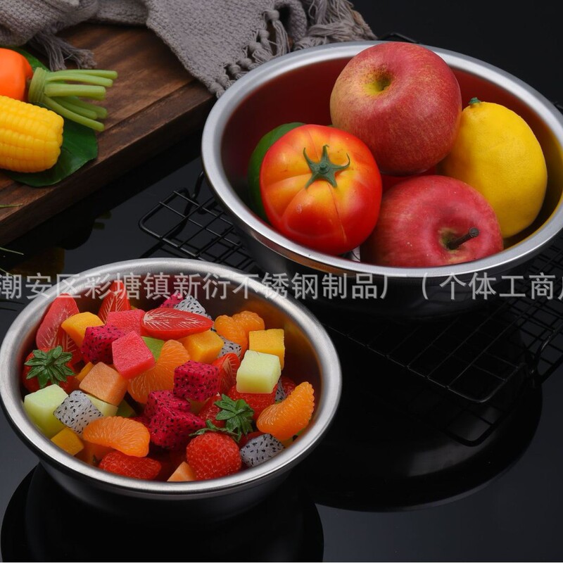 工厂食堂不锈钢盆316食品级水果盆家用厨房多功能汤盆调料打蛋盆|undefined