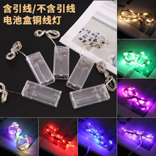 带引线电池盒USB铜线灯闪灯满天星鲜花玩具礼盒装饰灯led小彩灯串