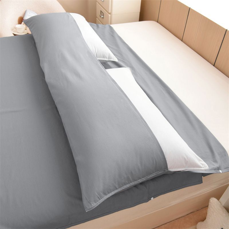 Bolsa de dormir de algodón de algodón puro, sábanas de viaje individuales, cubierta de colcha, cubierta de colcha integral, hotel 3 - en - 1 para viajes de negocios, portátil