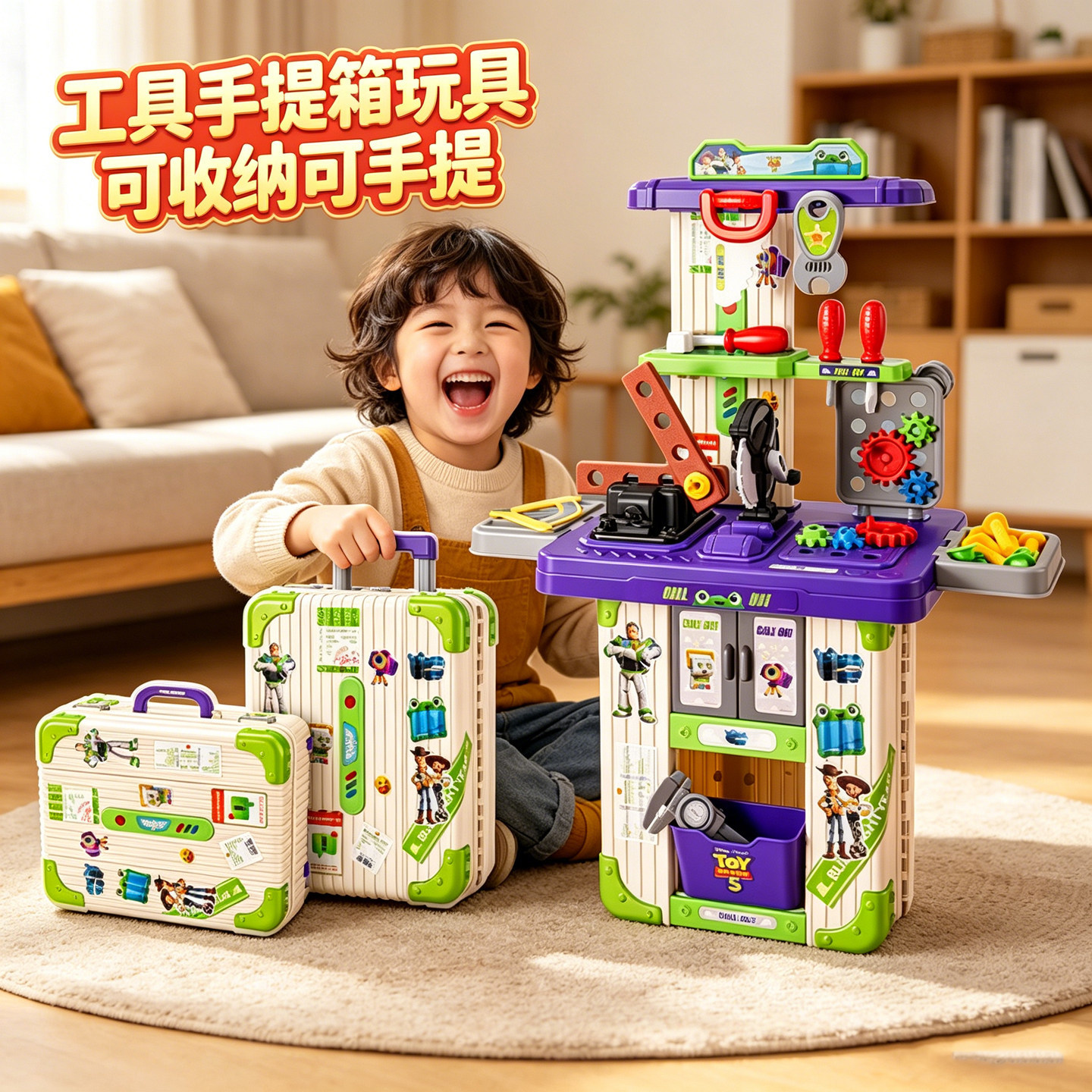 Xiongcheng niños juegan a las casitas cocina utensilios de cocina herramientas médicas niñas tocador juguetes viaje Li trolley caso traje