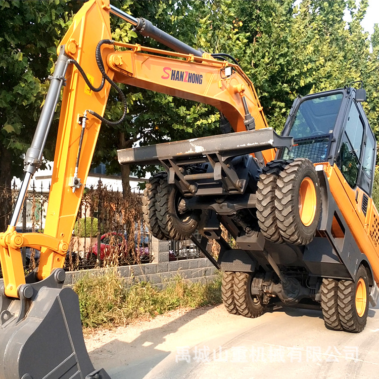 13吨轮式挖掘机 轮胎式液压挖掘机价格 厂家批发挖机 挖掘推土机