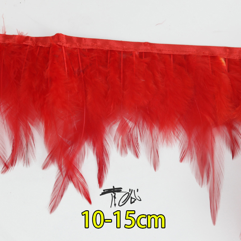 Fábrica directa pequeña serie de plumas rojas DIY accesorios accesorios de artesanía ropa accesorios escenario plumas