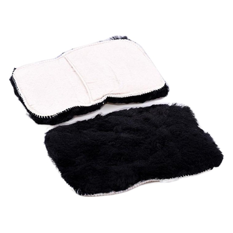 En stock venta al por mayor de lana pura cuero limpieza cuidado zapatos zapato paño de limpieza limpiador de zapatos guantes de eliminación de polvo guantes de pulido