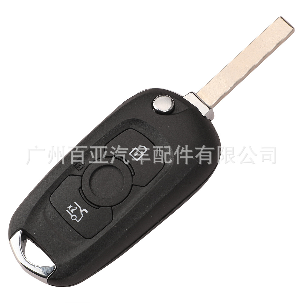 Suitable for Opel Buick Weilang 3-button folding remote control car key shell replacement shell pay attention to buttons