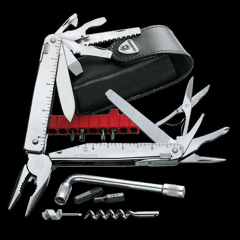 瑞士维氏军刀 万用钳工具钳3.0338.L配皮套 多功能 加强版老虎钳