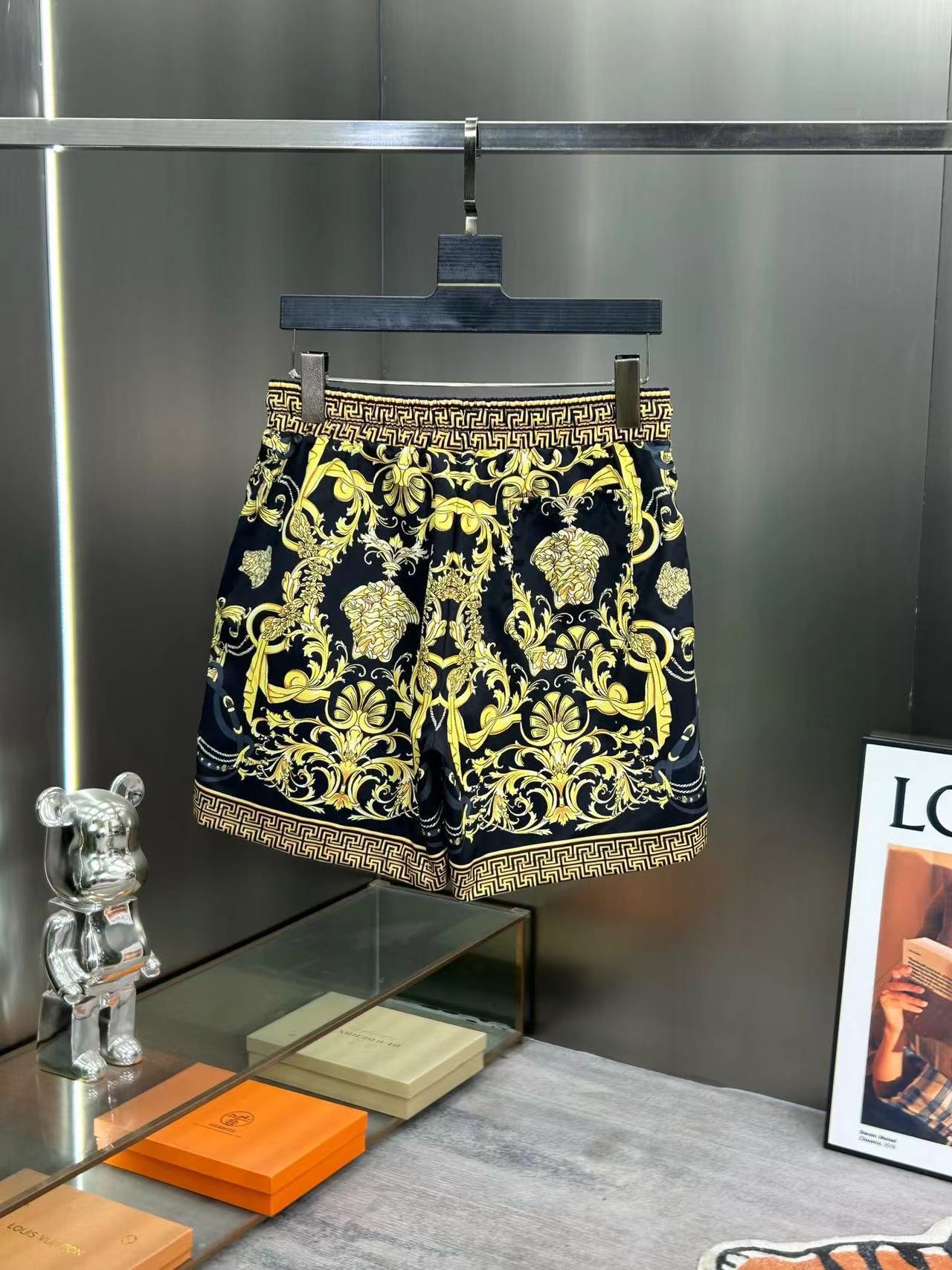 Heren zwemshort sneldrogend met medusa print voor op het strand_voghion.com