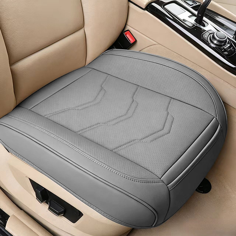Car Seat Cushion Three-Piece Set, Semi-Covered Seat Cushion, Non-Slip Rear Seat Cushion, Universal for All Seasons, Single-Piece Seat Cushion Without Backrest