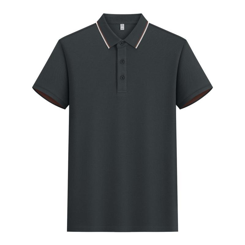 210G Lycell seda solapa polo camisa de mangas cortas impresión personalizada camisa publicitaria ropa de trabajo de hombres y mujeres