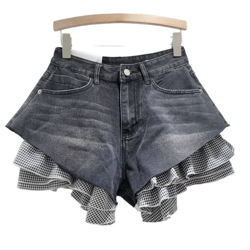Shorts de Mezclilla de Tiro Alto para Mujer Desmontables con Empalme