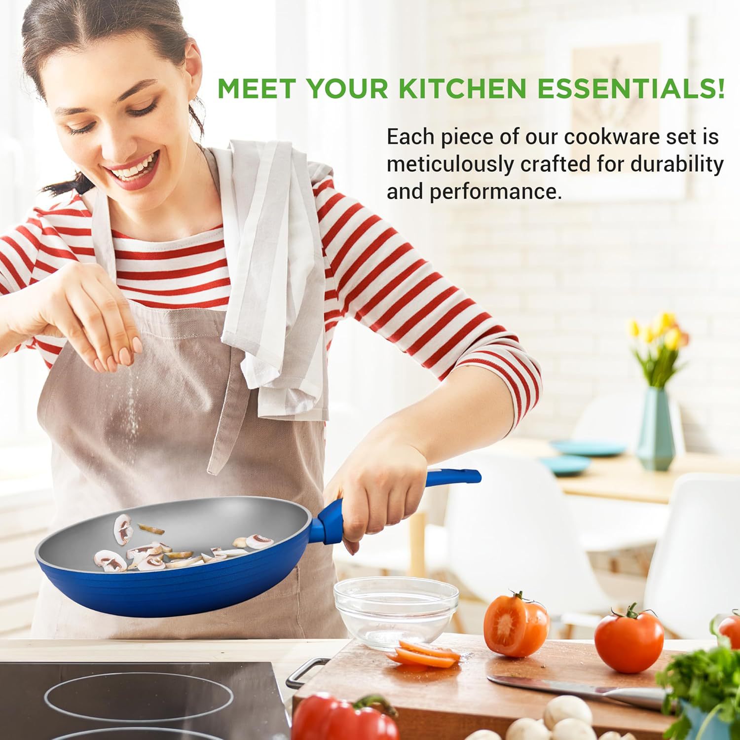 Juego de ollas domésticas de combinación de piedra médica 12 unidades Juego de ollas al vapor, guisadas y fritas, cocina de inducción general, juego de ollas antiadherentes