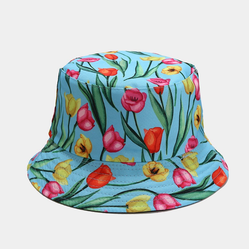 Women's Fashion Graffiti Double-sided Wide Eaves Bucket Hat display picture 18