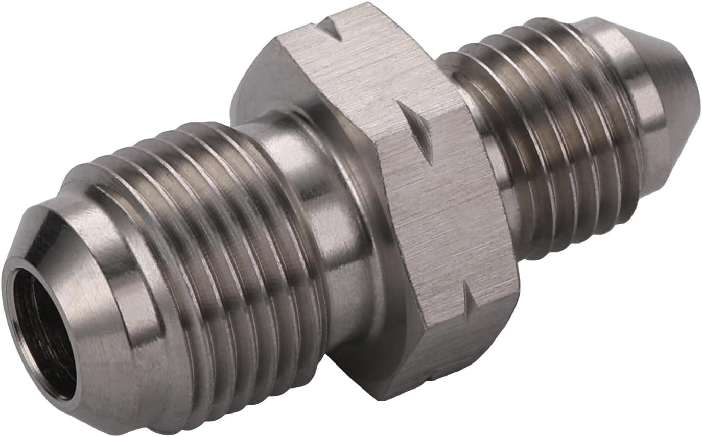 AN3 AN4 AN6 car modification brake oil pipe threaded connector stainless steel reducer screw adapter