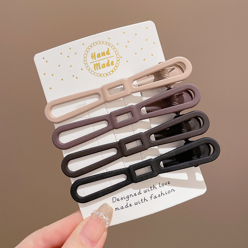 Horquilla de dopamina rosa y2k accesorios de horquilla redonda de mujer sin costuras lindo clip lateral pequeño nuevo clip de flequillo mujer