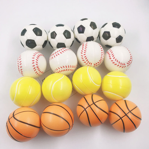 6CMPU elastic sponge ball children's solid foam ball football basketball tennis baseball vent decompression ball wholesale