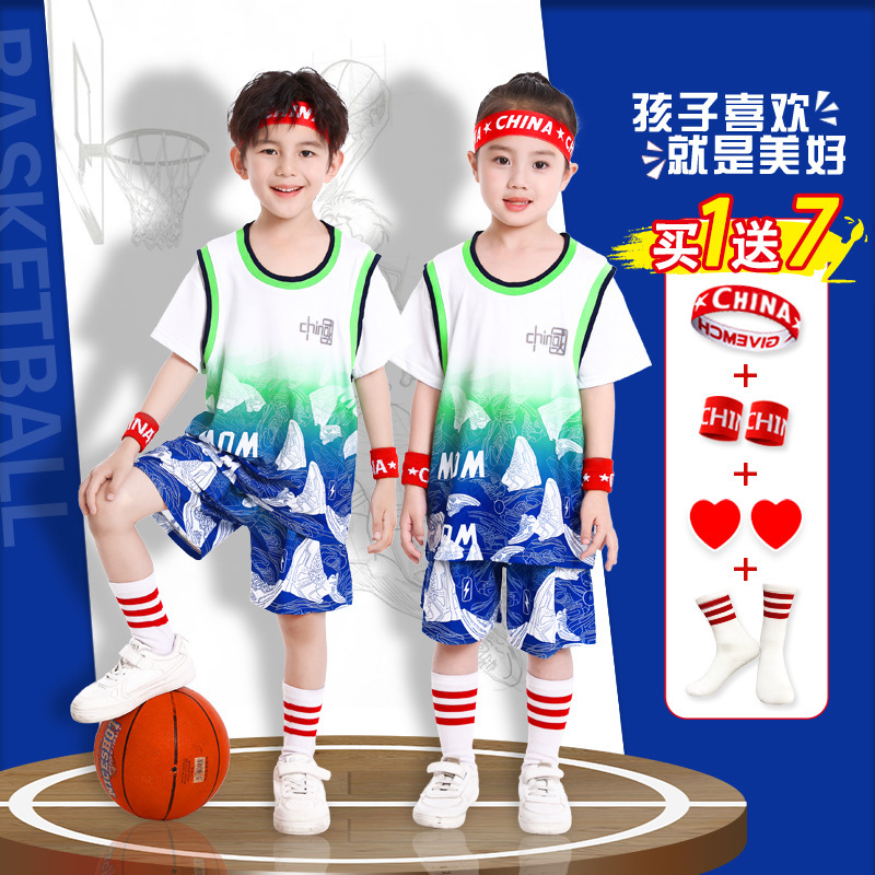 子供バスケットボールユニフォームスーツ速乾性男の子ネザ幼稚園パフォーマンスユニフォーム小学生競技チームユニフォームコービーユニフォーム|undefined