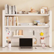 特卖桌面置物架办公桌书桌洞洞板收纳架子学生家用电脑桌多层书架