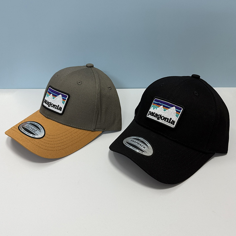 European and American Trendy Brand Patagonia Peaked Cap New Cross-Border Export Good Quality Hat Outdoor Men's and Women's Curved Brim Hat